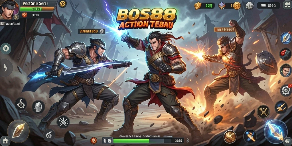 Tampilan menarik gameplay BOS88 yang mendebarkan.