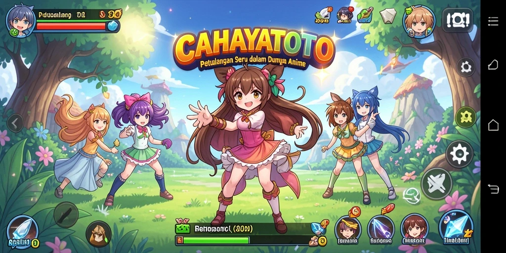 Menampilkan gameplay seru dengan karakter anime terfavorit.