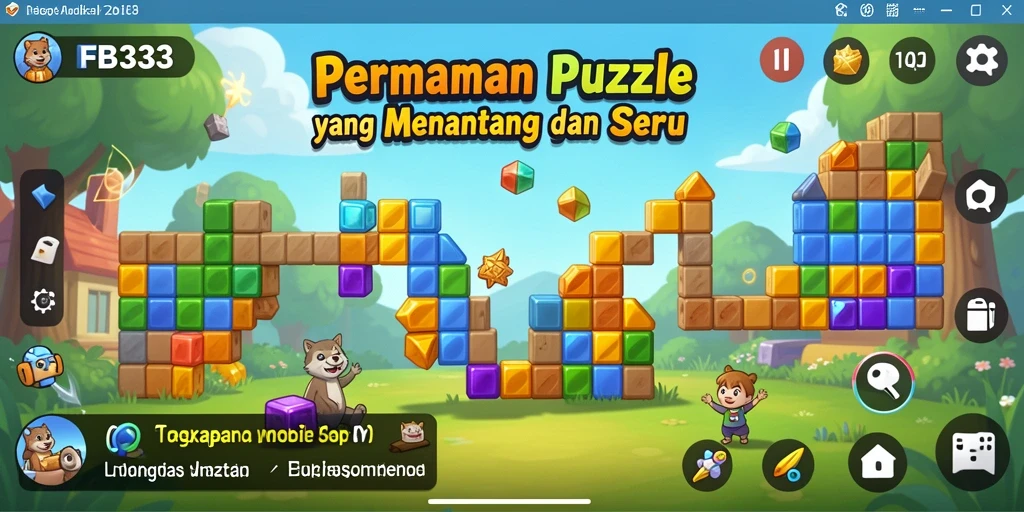 Tampilan menarik dari gameplay Puzzle di FB333.