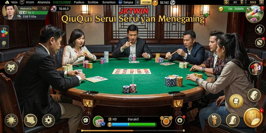 Tampilan gameplay QiuQiu yang mengasyikkan di JKTWIN.