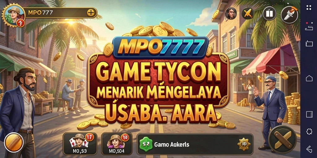 Tampilan gameplay MPO777 yang menarik dan penuh strategi Tycoon.