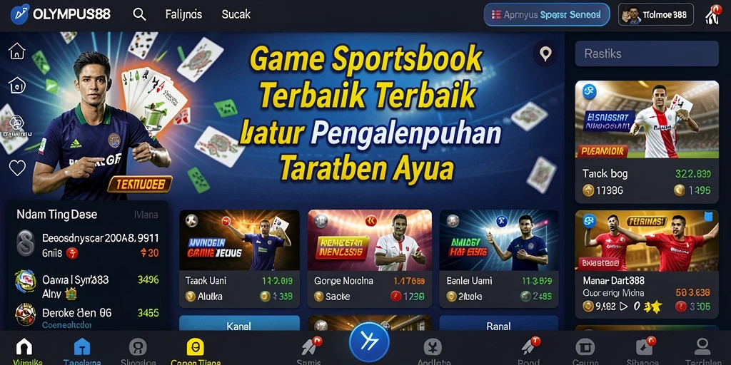 Tampilan utama OLYMPUS88 dengan fitur taruhan olahraga yang menarik.