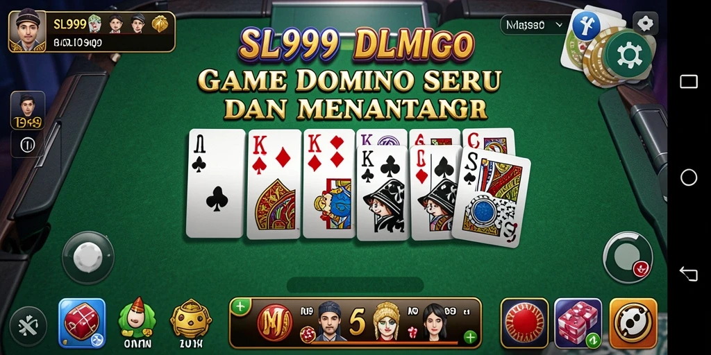 Tampilan gameplay domino SL999 yang menarik dan interaktif.