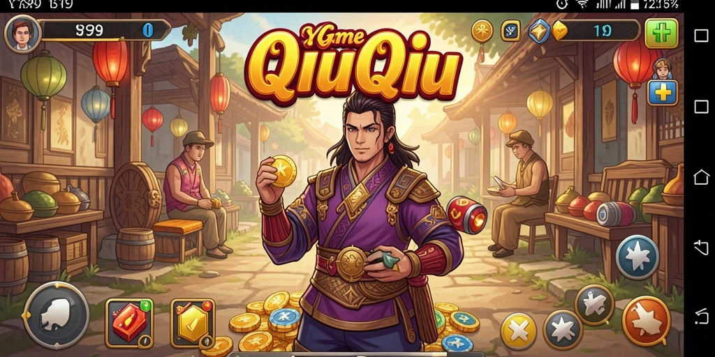 Screenshot gameplay Y89 yang menunjukkan suasana permainan QiuQiu.