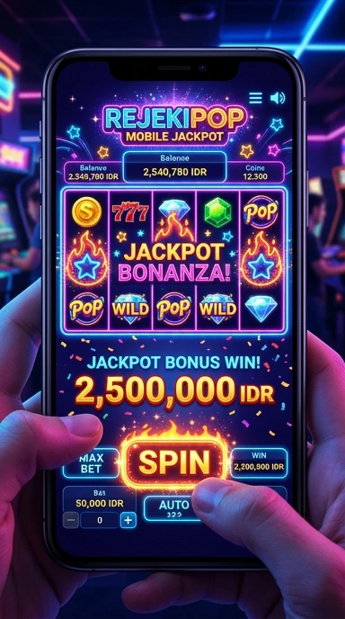 Screenshot fitur pencarian aplikasi di rejekipop.